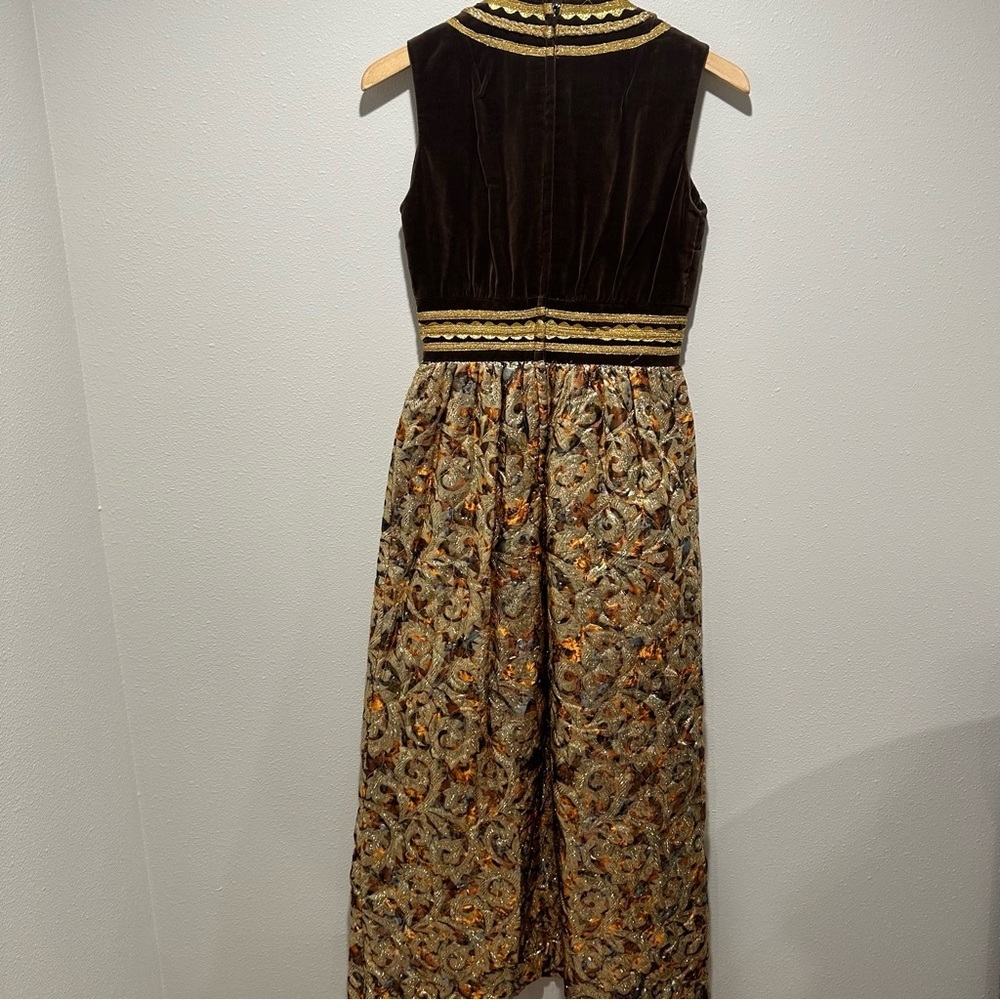 Howard Wolf Vintage Metallic Tapestry Dress - Picture 10 of 13